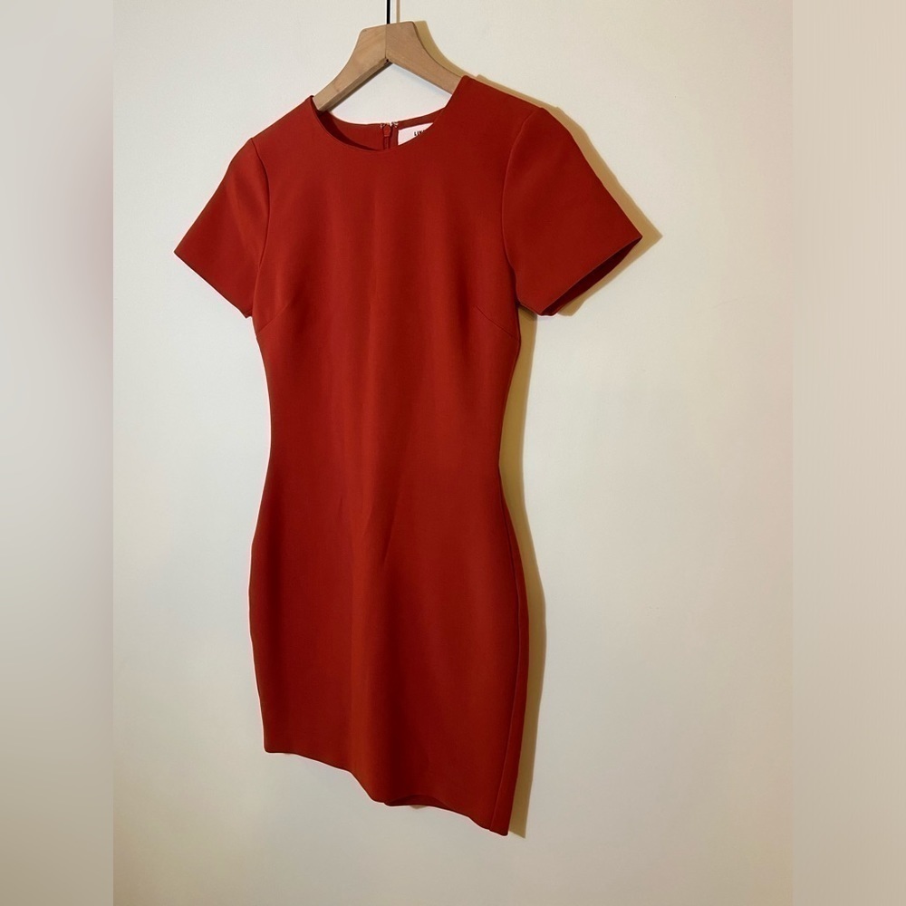Likely Womens Manhattan Red Mini Dress size 2 Party Cocktail Boho Short Sleeve - Picture 3 of 8